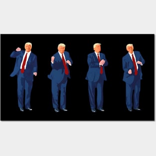 Trump Dance Funny Pro Trump 2024 Vote Trump President MAGA Posters and Art